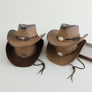 Sombrero de Vaquero de Cuero Genuino para Hombre, Estilo Moderno, con Cuero Natural Real, Personalizable para Todas las Estaciones - Product Image 5