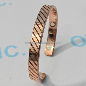 99.9% <b>Red</b> Copper Modern Magnetic Healing <b>Bracelet</b> Multiple Magnet Rows for Meditation Arthritis Pain Relief-Anniversary Gift - Product Image 4