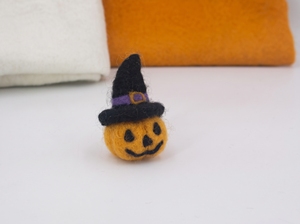 Adornos de Fieltro de Lana para Niños, Decoraciones Festivas de Halloween con Forma de Calabaza, Guirnalda y Sombrero para Decoración de Halloween - Product Image 2