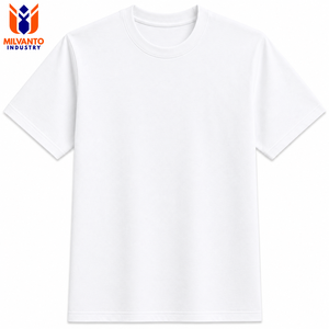 เสื้อยืดผู้ชายผ้าฝ้ายแท้ 100% 250 GSM สีขาวล้วน ปักโลโก้ได้ |   เสื้อแขนสั้น ทรงปกติ คอกลม ระบายอากาศได้ดี เย็บอย่างมีคุณภาพสูง - Product Image 1