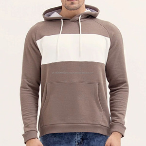 <b>Men's</b> Heavyweight 100% Cotton <b>Fleece</b> Pullover <b>Hoodie</b> High Quality Double Panel Hooded Collar with Cut Design for Winter - Product Image 1