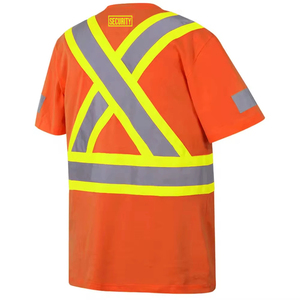 เสื้อกั๊กนิรภัย ANSI Class 1 กันน้ำ 100% โพลีเอสเตอร์ ชุดทำงาน พร้อมป้ายโลโก้แบบกำหนดเอง สีและขนาดตามสั่ง รองรับ OEM/ODM - Product Image 5