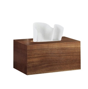 Premium Acacia Wood Square Tissue Box Cover Handmade Wooden Tissue Holder Decorative Napkin Dispenser Modern <b>Table</b> Organizer new - Product Image 6