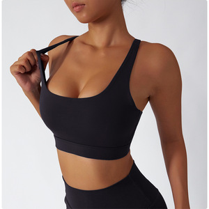 Sujetador deportivo de camuflaje para mujer, top de entrenamiento de alto soporte, top corto de gimnasio, conjunto de body de yoga sin costuras para ropa deportiva activa - Product Image 4