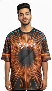 เสื้อยืดโอเวอร์ไซส์ผู้ชาย พิมพ์ลายแบบซับลิเมชั่น แฟชั่นลำลอง สไตล์สตรีทแวร์ ทรงหลวม ทันสมัย - Product Image 3