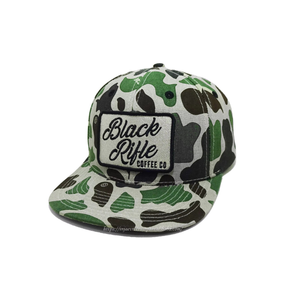 Gorra Snapback Estructurada de 6 Paneles con Estampado de Camuflaje Personalizado, Parche de Letras Tejidas y Visera Plana, Gorras de Camuflaje Personalizables - Product Image 4
