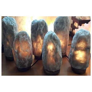 Lampes en sel gris de l'Himalaya, grises, sculptées à la main, artisanat naturel, décorations pour la maison, lampe en sel de l'Himalaya, OEM. - Product Image 4