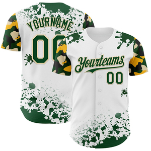 Maillots de baseball classiques personnalisés par sublimation, respirants, séchage rapide, 100 % polyester, maillot de baseball unisexe à manches courtes, résistant à la décoloration - Product Image 1