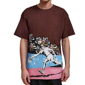 Wholesale Custom Streetwear Oversized Plus Size Light Weight And Breathable Cotton Shirt Custom Printed Men's T-shirts - Product Image 3