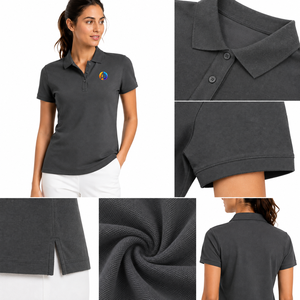 comfortable women <b>polo</b> shirt designed with smooth fabric a neat collar and relaxed shape for everyday outfits work travel and - Product Image 5