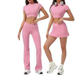 Uniforme Deportivo de Tenis para Mujer, de Tela Elástica Ligera de Alto Rendimiento, para Entrenamientos y Partidos de Competición - Product Image 4