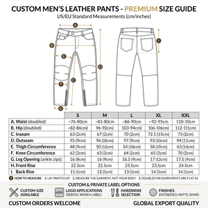 Pantalon en cuir véritable pour homme, sur mesure, marque privée OEM, style vintage, en peau de mouton noire, coupe droite, streetwear - Product Image 6
