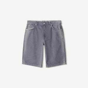 Venta al por mayor 2026: Pantalones cortos de mezclilla 100% lavados de alta calidad para hombre, hasta la rodilla, con logotipo personalizado, servicio OEM y envíos rápidos. - Product Image 3