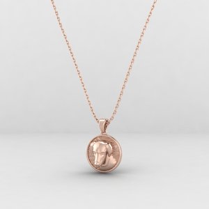 Colgante de oro de 18k y plata 925 con baño de rodio, diseño de mano de diseñador con espejo roto y ojos llorosos, joyería fina para hombre - Product Image 6