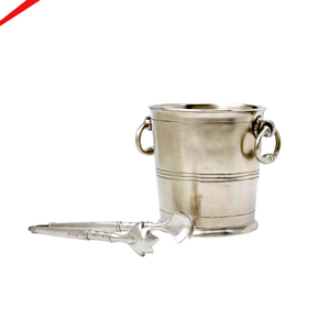 Best Selling Unique Style Metal Ice Bucket in Round Shape for Bars <b>Weddings</b> Wine Cooling Use - Product Image 2