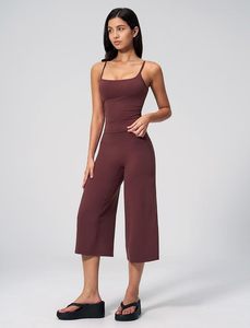 Ensemble de yoga rose grande taille sans coutures, dos nu, avec pantalon culotte taille haute, 2 pièces, couleur unie, respirant, Spandex/Polyester - Product Image 6