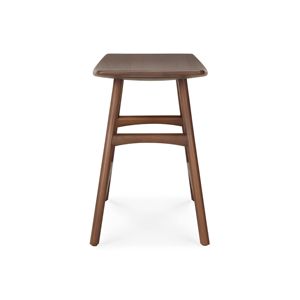 Midcentury Modern Solid Teak <b>Garden</b> <b>Stool</b> Outdoor Furniture Tapered Leg Waterproof Eco-Friendly Durable Hard Floor Use - Product Image 2