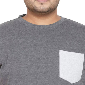 Camiseta Formal de Hombre de Alta Calidad, 180 Gramos, Tejido Sólido, Talla Grande, Impresión Digital Personalizada, 100% Algodón, Cuello Redondo, Manga Corta - Product Image 6