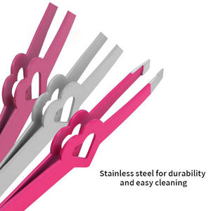 Pince à épiler à pointe fine en acier inoxydable, personnalisable avec logo, prix usine, écologique, légère, outil de beauté à prix raisonnable - Product Image 5