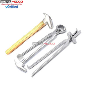 Kit Profesional Reutilizable para el Cuidado de Pezuñas de Caballos, Alicates Multifuncionales, Martillo y Herramientas de Herrador para Recorte y Calzado, de Acero Inoxidable - Product Image 2