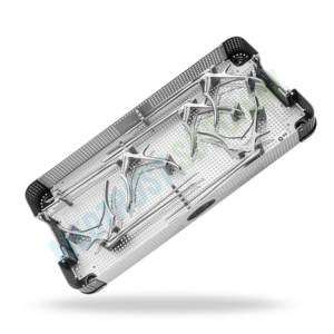 Plateau de stérilisation pour instruments de neurochirurgie vertébrale, avec plaque fine pour Kerrison Rongeur et plateau d'opération ouvert - Product Image 3