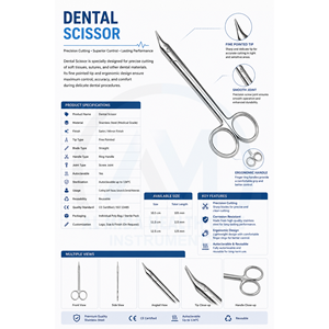 Tijeras Quirúrgicas Dentales Rectas y Curvas Reutilizables de Acero Inoxidable de Primera Calidad Al Mida Healthcare, con Certificación CE - Product Image 6