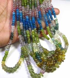 Cuentas de Apatita Multicolor de Gems Valley, Cuentas Redondas Lisas de 16 Pulgadas, Cuentas Naturales MG para Joyería DIY de 4.5-8mm, Cuentas Pulimentadas Hechas a Mano - Product Image 6