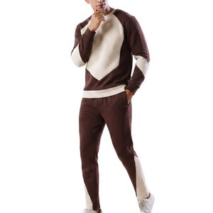 Mens Crew Neck Tracksuit Comfortable Everyday Sportswear Active Lifestyle <b>Set</b> Mens Crew Neck Tracksuit Custom Logo Training Suit - Product Image 3