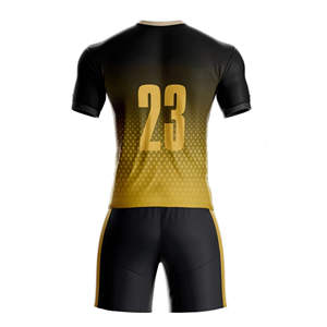 Maillot de football personnalisé avec logo par sublimation, nouvelle saison, tissu 100% polyester, service OEM, ensemble de maillots de football, nom personnalisé - Product Image 4