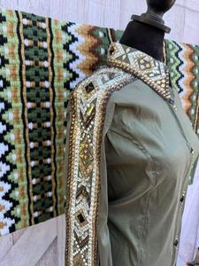 Type de produit : Tapis de ranch pour chevaux de type western / Couverture de selle * Tailles disponibles : Toutes les tailles standard (personnalisable selon les besoins) - Product Image 4