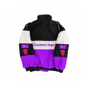 เสื้อแจ็กเก็ตแฟชั่นคอปกตั้งโลโก้ผ้าฝ้าย F1ออกแบบได้ตามต้องการ - Product Image 2