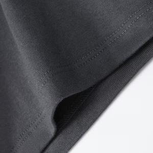 Nueva Llegada: Camiseta Extra Grande para Hombre, 100% Algodón, 300 g/m², Transpirable, Casual, Hombros Caídos, Diseño con Logotipo Personalizado - Product Image 4