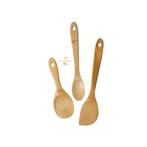 Utensilios de Cocina de Bambú Natural al por Mayor, Juego de Espátulas y Cucharas Ecológicas, Herramientas de Cocina Duraderas para Saltear en Wok - Product Image 2