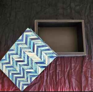 Boîtes de rangement de bijoux en corne et MDF de haute qualité boîte à bijoux de rangement en incrustation d'os pour la décoration intérieure pour l'entreprise - Product Image 1