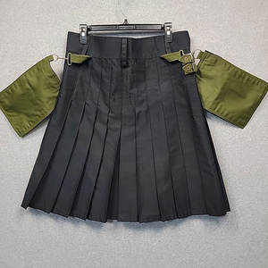 Kilt utilitaire moderne fait main pour homme, taille 36, noir olive, toile épaisse, fabrication sur mesure 2026 - Product Image 4
