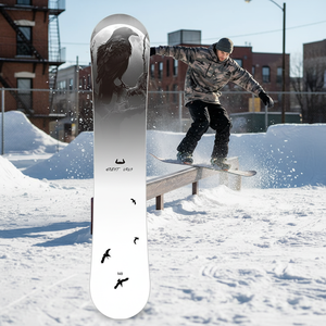 Ski <span class=keywords><strong>alpin</strong></span> de qualité supérieure pour les sports d'hiver professionnels, 150 cm, en fibre de carbone, noyau en bois de peuplier, finition blanche, pour skieurs adultes - Product Image 2