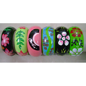 Best Seller AYAANS CREATIONS <b>Boho</b> Multicolor Acrylic Fashion Bangles Wholesale Carved - Product Image 4