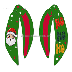 Football Beaded <b>Padded</b> Headband Tail Handmade Embroidery Foam Finger Sports Fan Hairband <b>Game</b> Day Cheer Accessory for Kids - Product Image 3