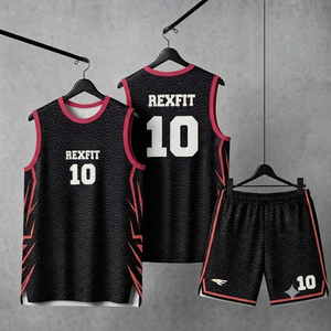 Ensemble d'uniformes de basketball personnalisés sublimés, design étoile USA, maillot et short respirants pour équipe, kit de sportswear OEM ODM - Product Image 4