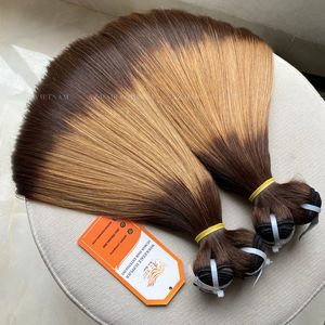 ราคาโรงงานกระดูกตรงผมตรงผ้า100% มนุษย์ตรงต่อผมเวียดนาม - Product Image 3