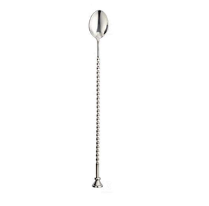 Cuchara de Barra Moderna de Acero Inoxidable, Ecológica, Herramienta para Cócteles, Personalizable, Mango Largo de 30 cm (12 Pulgadas) - Product Image 3