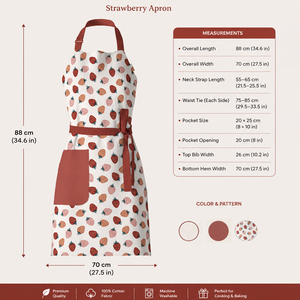 Professional Cotton <b>Kitchen</b> <b>Apron</b> for Men & Women, Adjustable Chef <b>Apron</b> with Utility Pockets for Restaurant - Product Image 2