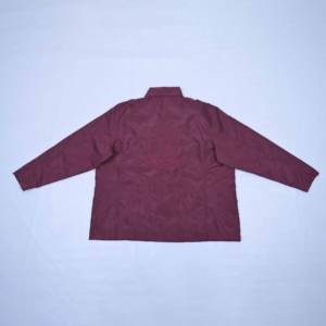 Veste à manches longues en coton de qualité supérieure avec logo personnalisé, broderie au dos et poche avant, chemise boutonnée - Product Image 2