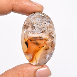 ขายส่งอัญมณี FAIJAN GEMS คุณภาพพรีเมียม หินอาเกตแท่งธรรมชาติแบบคาโบชอง อัญมณีเม็ดเดี่ยวสำหรับงานออกแบบ จี้คริสตัลหุ้มลวดสำหรับทำเครื่องประดับ - Product Image 2