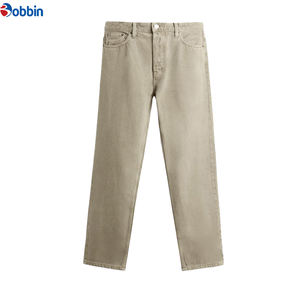 Jean évasé vintage coupe ample personnalisé pour homme, jean empilé en denim de haute qualité, pantalon en denim vierge ample pour homme 2025 - Product Image 6