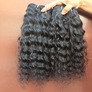 Extensiones de cabello humano REMY RAW 100%, proveedor natural Remy indio DHL, material sedoso de doble peso, estilo suelto de onda profunda - Product Image 3