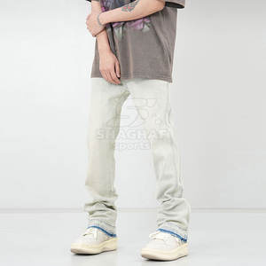 Jean moderne en tissu extensible pour un style de vie actif et confortable, pantalon pour homme lavé - Product Image 4