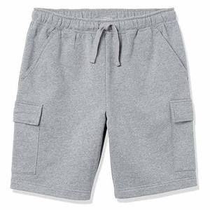 Breathable Cotton Fleece <b>Mens</b> Fitness Lounge <b>Shorts</b> with Rib <b>Waistband</b> for Summer Activewear - Product Image 1
