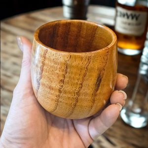 Vaso de madera para beber Bourbon - Diseño moderno artesanal hecho a mano en stock |   Decoración para Mesa de Boda o Inauguración de Casa, Uso en Interiores |   Venta al por Mayor - Product Image 1