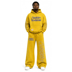 Conjunto Deportivo de Alta Calidad, Fabricante de Conjuntos Deportivos, Logotipo Personalizado al por Mayor, Pantalones Deportivos y Sudadera con Capucha de Algodón 100% - Product Image 4